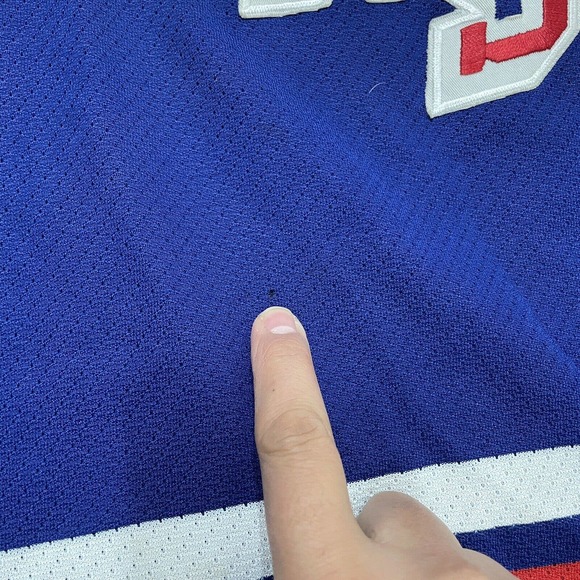 Vintage 90s CCM Air Knit NEW YORK RANGERS Mens NHL Team JERSEY XL - Picture 2 of 11
